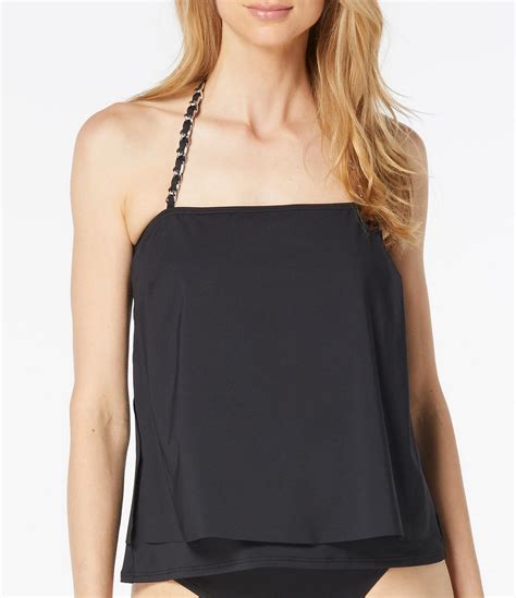 michael kors layered tankini